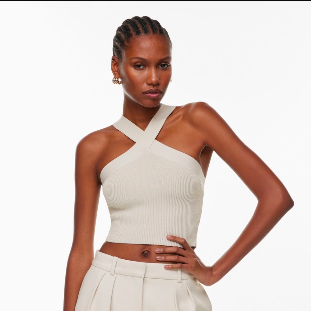 Babaton (Artizia) Sculpt Knit Criss Cross Tank- XXS